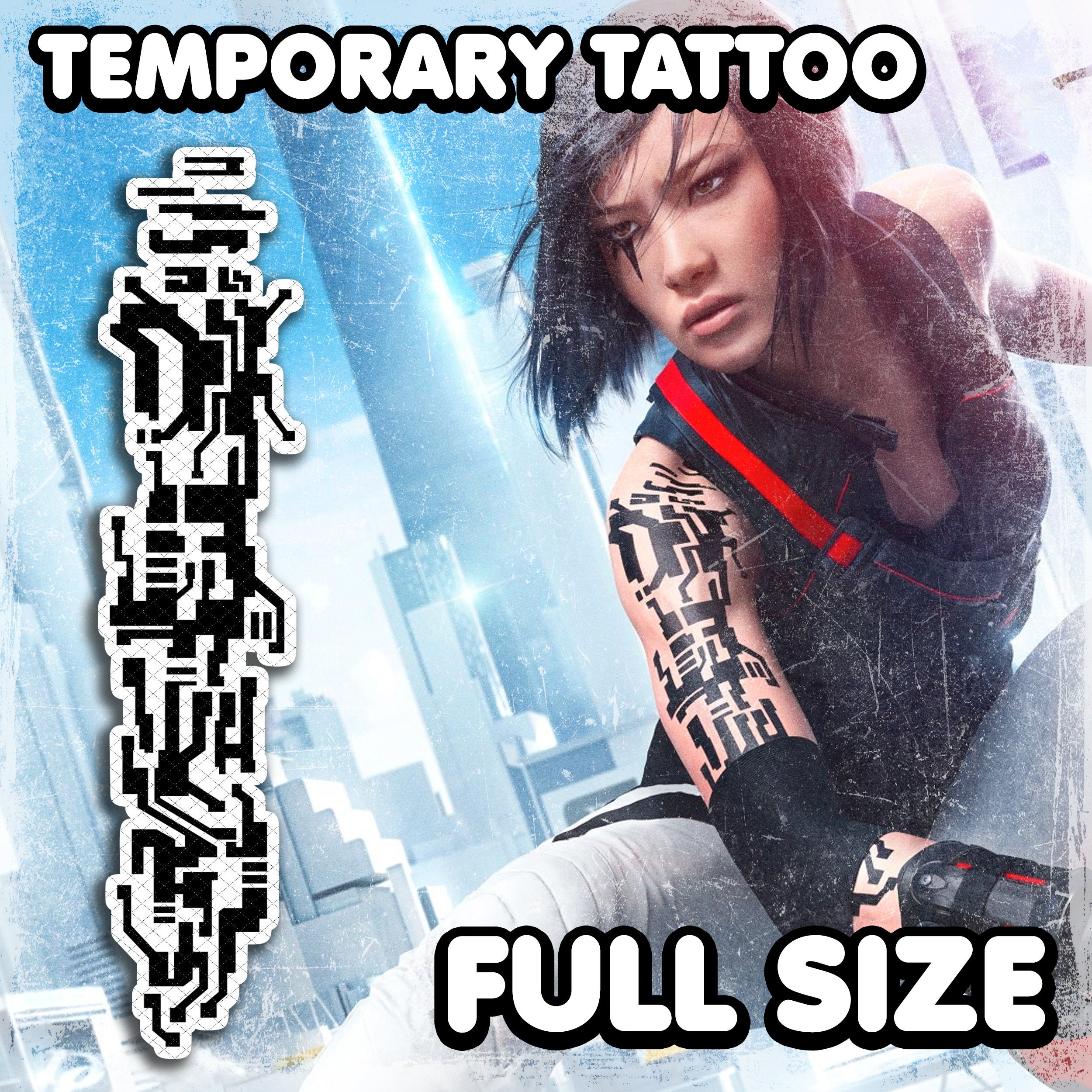 Mirror's Edge — Faith's Tattoo  Mirrors edge tattoo, Cyberpunk