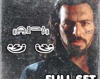 Temporary Tattoos | Realistic | Waterproof Fake Tattoo | Cosplay Accessory | Ardeth | Halloween Costume | Convention Prop | FULL SET