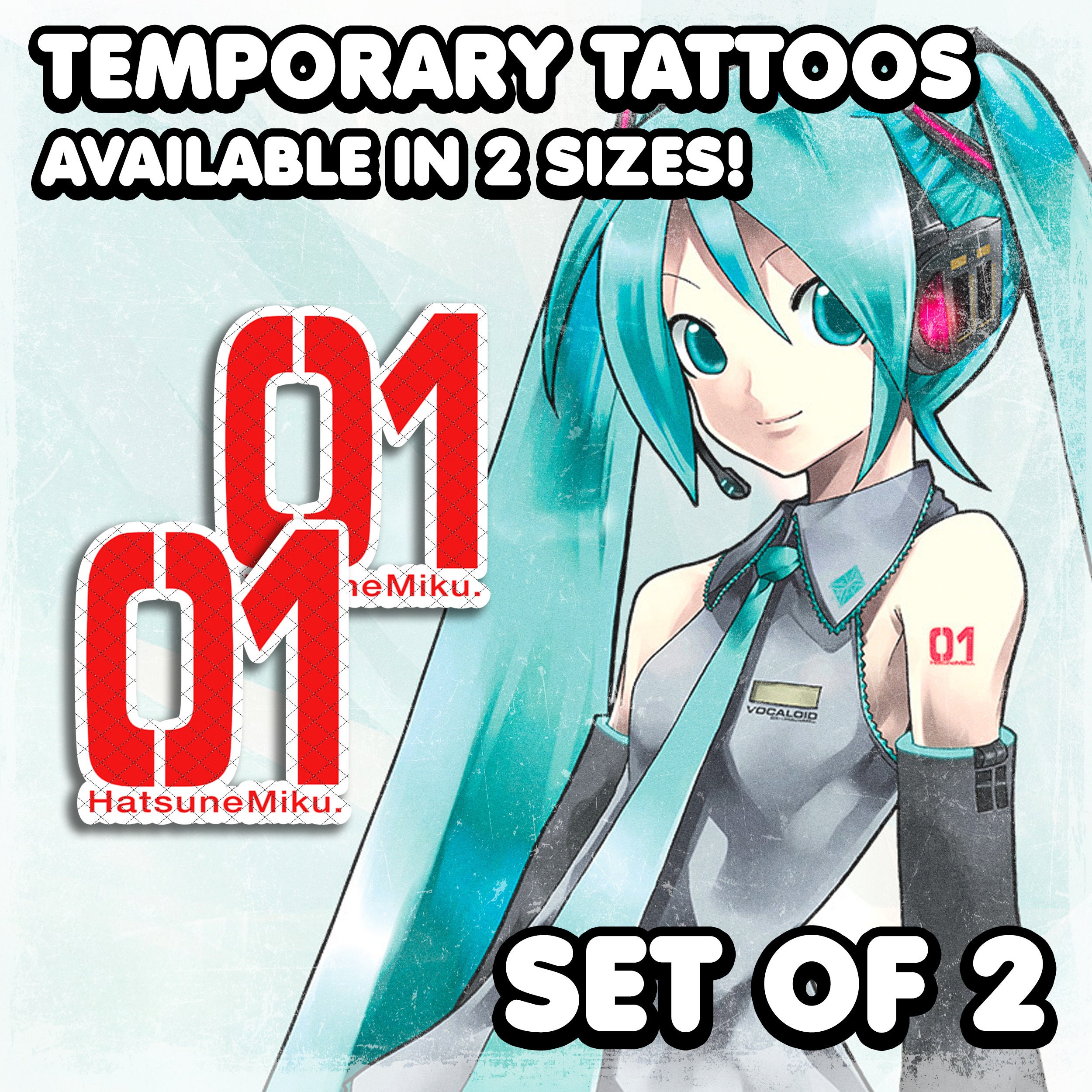 IN STOCK 2 Miku Stickers Pack / Normal Miku / Sakura Miku 