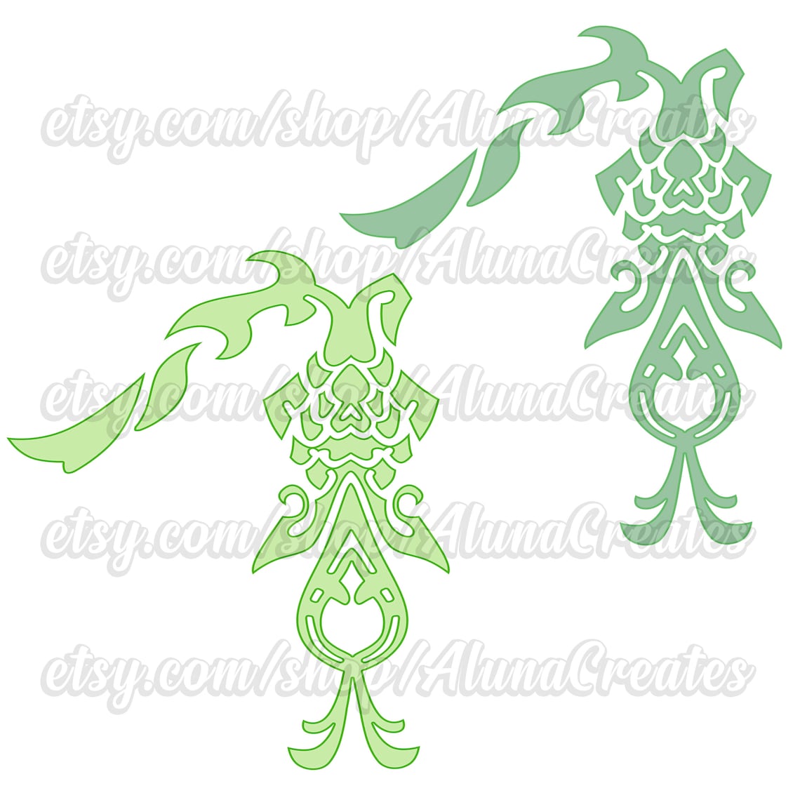 FULL SIZE Genshin Impact Xiao Temporary Tattoo Etsy