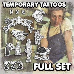 Temporäre Tattoos | Realistisch | Wasserfestes Fake-Tattoo | Cosplay-Accessoire | Carmy | Halloween-Kostüm | Requisite | KOMPLETTES SET