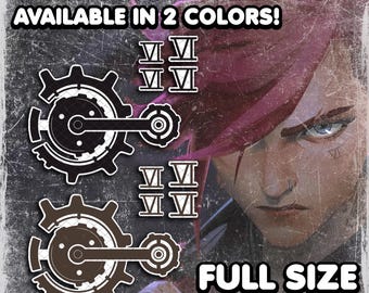 Temporary Tattoos | Realistic | Waterproof Fake Tattoo | Cosplay Accessory | Halloween Costume | Sprocket | Vi | NECK + FACE