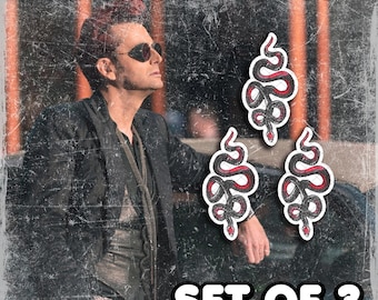 Temporary Tattoos | Realistic | Waterproof Fake Tattoo | Cosplay Accessory | Snake Demon | Halloween Costume | Prop | SET OF 3