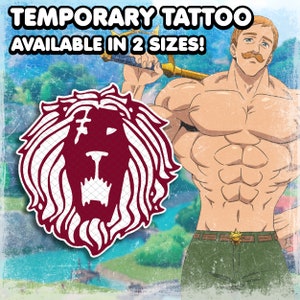 Escаnor | Temporary Tattoo | Realistic | Cosplay | Costume | Tattoos | Fake Tattoo | Waterproof | Halloween