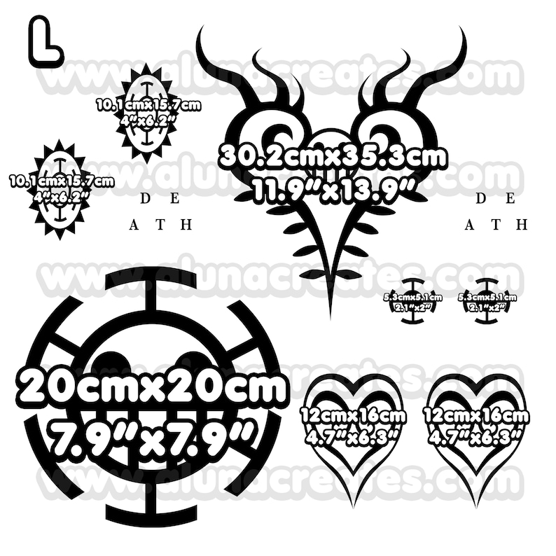 Tatuajes Temporales | Realistas | Tatuaje Falso Resistente al Agua | Cosplay | Disfraz de Halloween | Trafalgar | SET COMPLETO | 18 TATUAJES imagen 3