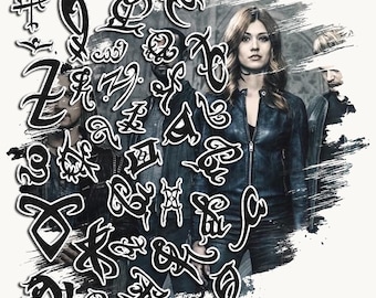 Tatuaggi temporanei / Realistici / Tatuaggi finti impermeabili / Accessori per cosplay / Shadowhunters / Costumi di Halloween / Accessori per convention / SET COMPLETO