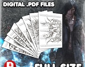 V | Digital Tattoos | Full Body Tattoos | Cosplay | Costume | Fake Tattoo | Halloween | FULL SIZE
