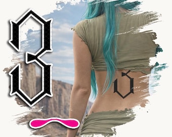 Temporary Tattoos | Realistic | Waterproof Fake Tattoo | Cosplay Accessory | Anime Character | Halloween Costume | Con Prop | FULL SET