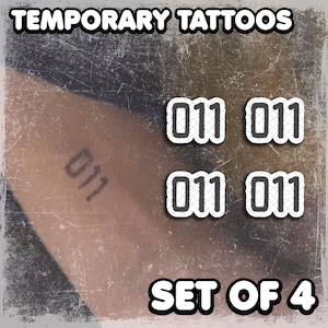 Tatuajes Temporales | Realistas | Tatuaje Falso Resistente al Agua | Cosplay | 011 | Disfraz Halloween | Accesorio Convención | SET DE 4