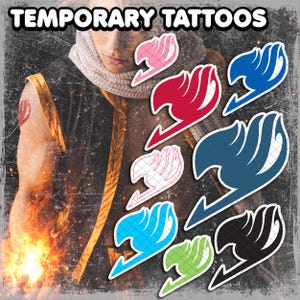 Temporary Tattoos | Realistic | Waterproof Fake Tattoo | Cosplay Accessory | Anime Character Fairy | Halloween Costume