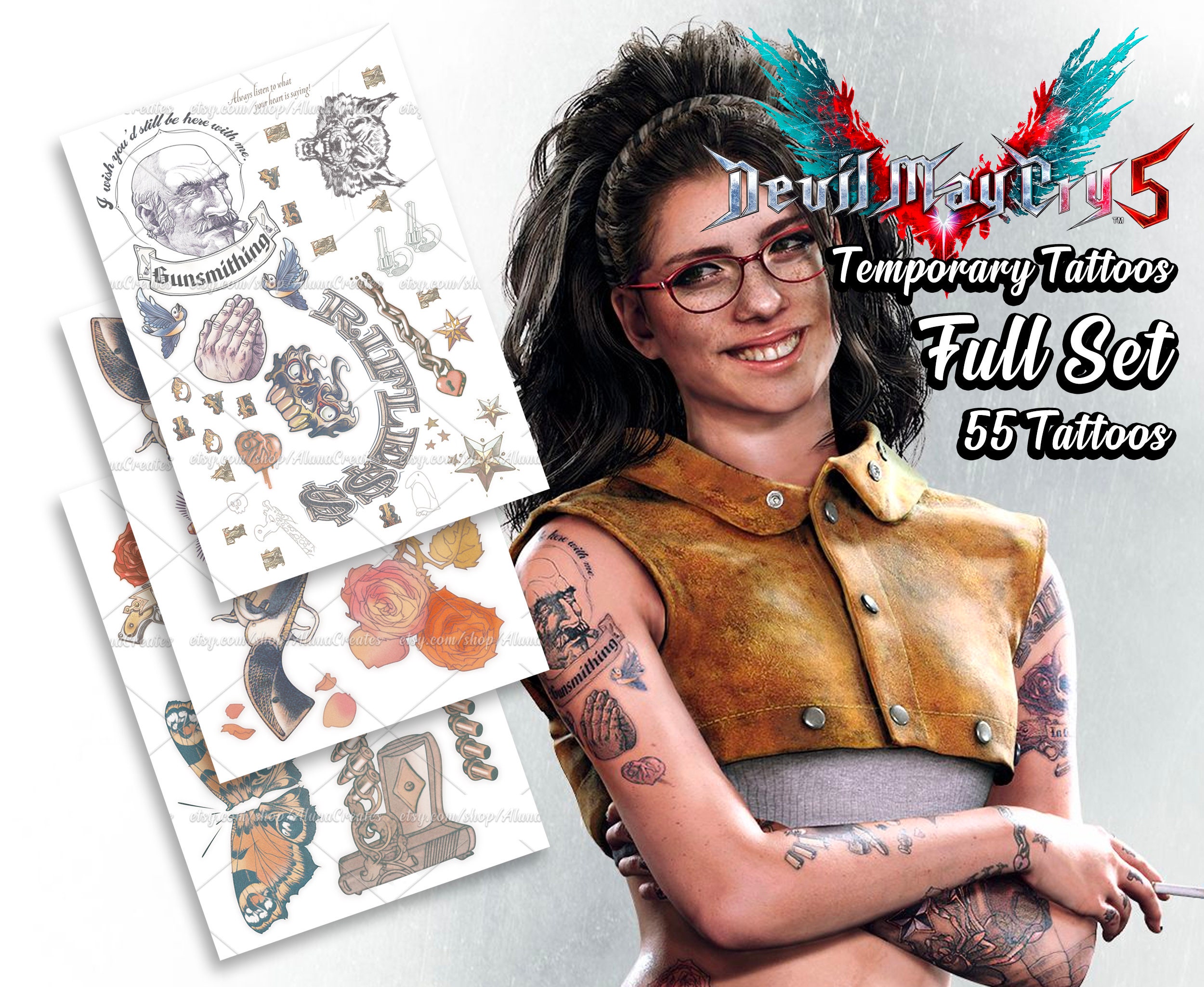 Nicо Gоldstеin / Temporary Tattoo / Cosplay / Costume / - Etsy