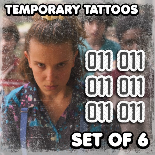 011 | Temporary Tattoos | Realistic | Wrist Tattoo | Cosplay | Costume | Tattoos | Fake Tattoo | Waterproof | Halloween | SET OF 6