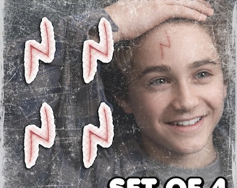 Temporary Tattoos | Realistic | Waterproof Fake Tattoo | Cosplay Accessory | HP Character | Halloween Costume | Con Prop | SET OF 4