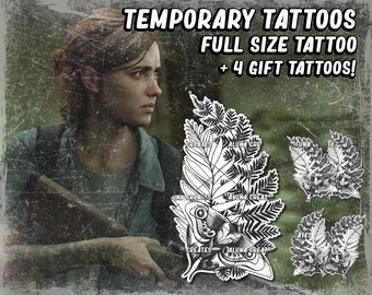 Game The Last of Us Ellie Tattoo Sticker Waterproof Temporary