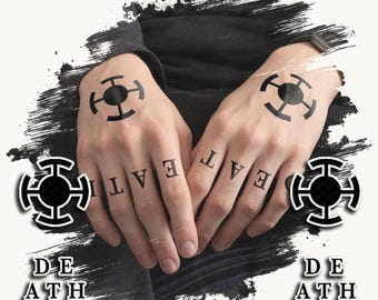 Temporäre Tattoos | Realistisch | Wasserfestes Fake-Tattoo | Cosplay-Accessoire | Halloween-Kostüm | KOMPLETTES SET | 14 TATTOOS