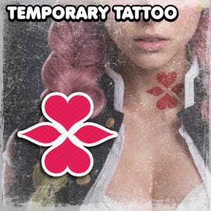 Tatuaggio temporaneo / Realistico / Tatuaggi finti impermeabili / Accessorio per cosplay / Cuore / Costume di Halloween / Oggetto di scena per convention