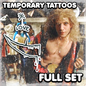 Buffаlо Bill | Temporary Tattoos | Realistic | Hаnnibаl Cosplay | Costume | Fake Tattoo | Halloween | Tattoos | FULL SET | 2 TATTOOS