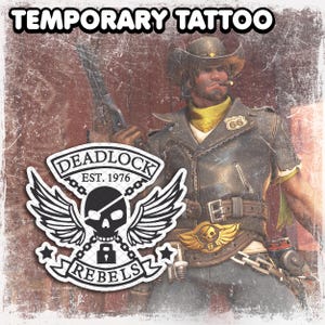 Temporary Tattoo | Realistic | Waterproof Fake Tattoos | Cosplay Accessory | Game Character | Halloween Costume |  Con Prop | FULL SIZE