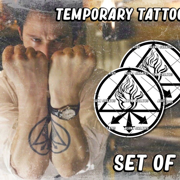 Cоnstаntinе / Temporary Tattoos / Arm Tattoos / Cosplay / Costume / Tattoos / Fake Tattoo / Halloween / SET OF 2