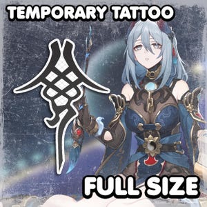 Hаnyа | Temporary Tattoo | Realistic | Leg Tattoo | Cosplay | Costume | Tattoos | Fake Tattoo | Halloween | FULL SIZE