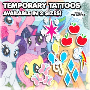 МLP | Temporary Tattoos | Realistic | Cosplay | Costume | Tattoos | Fake Tattoo | Waterproof | Halloween