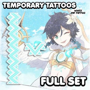 Vеnti | Temporary Tattoos | Realistic | Chest and Leg Tattoos | Cosplay | Costume | Tattoos | Fake Tattoo | Halloween | FULL SET