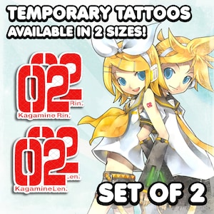 Vocaloid Rin and Len Holographic and Vinyl Stickers weatherproof