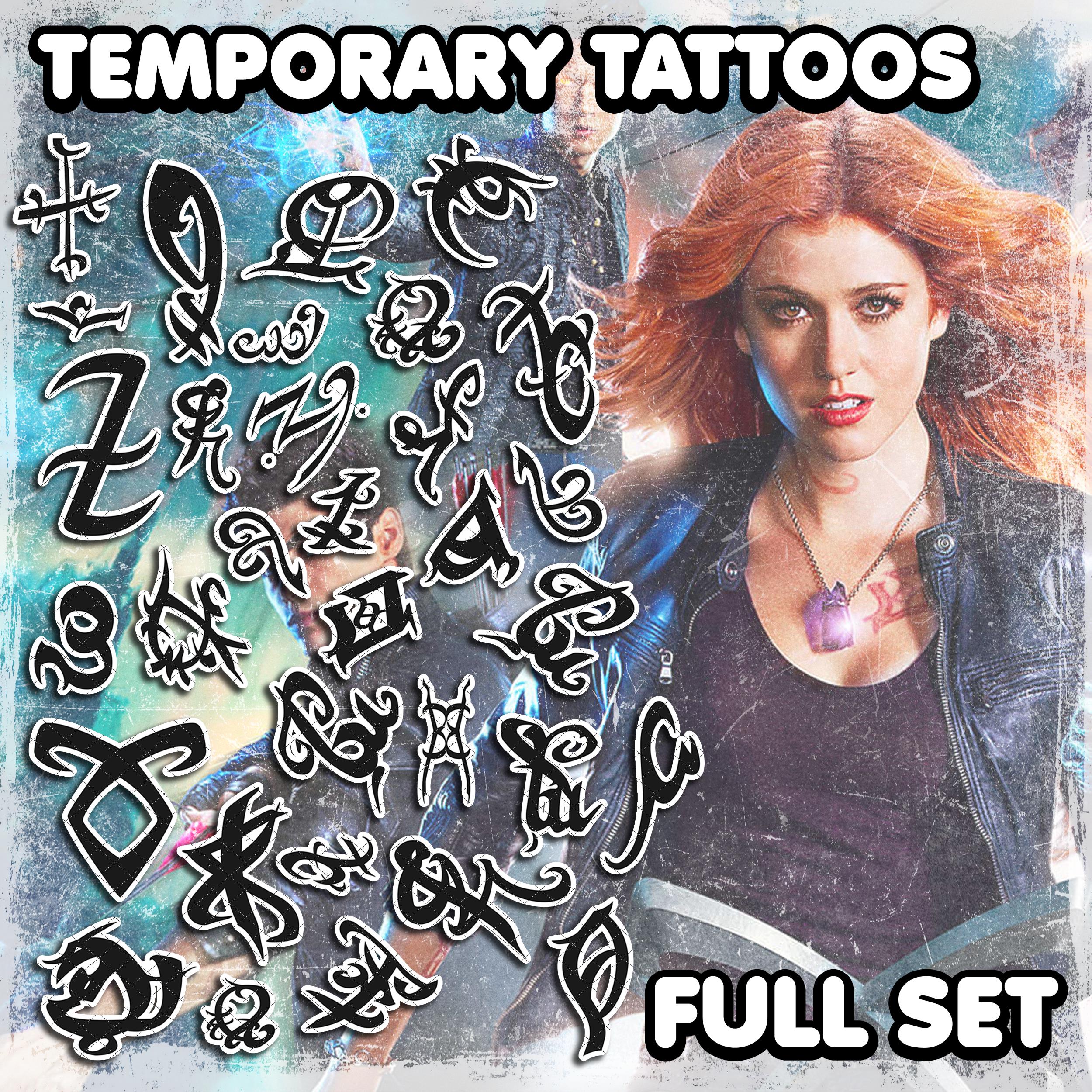 Fake Shadowhunter Runes Shadowhunters Runes Temporary Tattoos
