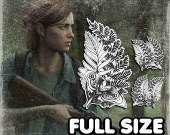 Ellie | Temporary Tattoo | Realistic | Forearm Tattoo | Cosplay | Costume | Fake Tattoos | Waterproof | Halloween | FULL SIZE + gift Tattoos