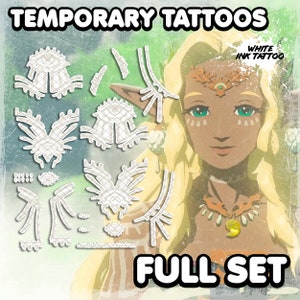 Quееn Sоniа | Temporary Tattoos | Realistic | Cosplay | Costume | Halloween | Transfer Tattoo | White Tattoos | FULL SET | 23 TATTOOS