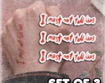 Temporary Tattoos | Realistic | Waterproof Fake Tattoo | Cosplay Accessory | HP Character | Halloween Costume | Con Prop | SET OF 3