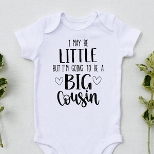 Ich bin vielleicht klein, aber ich werde ein großer Cousin Bodysuit, Baby Body