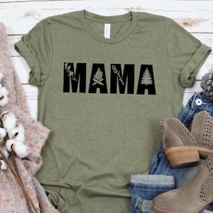 Mama Camping Shirt, Camping Design, Gift for Mom, Mother's Day Gift