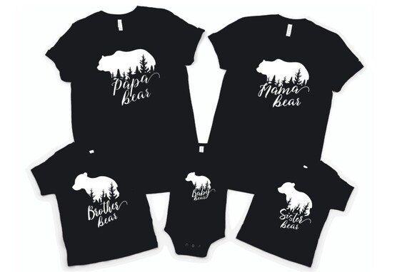 Bear Family Matching Tees Mama Bear T 