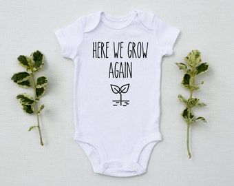 Growing Family/ Second/ Third Pregnancy Announcement / Sprout Baby Bodysuit