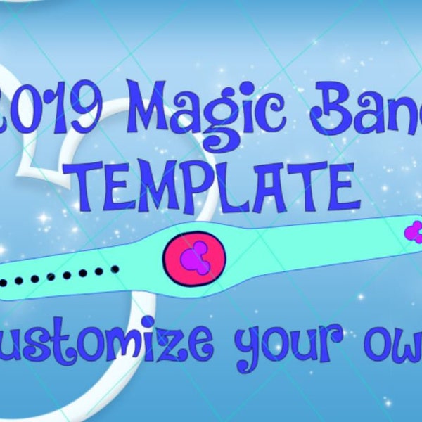 2.0 Magic Band Template Sillouette Cricut Vinyl transfer SVG cut file