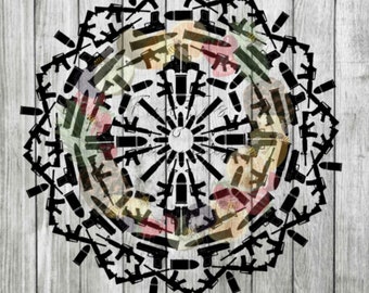 Download Gun Mandala Svg Etsy