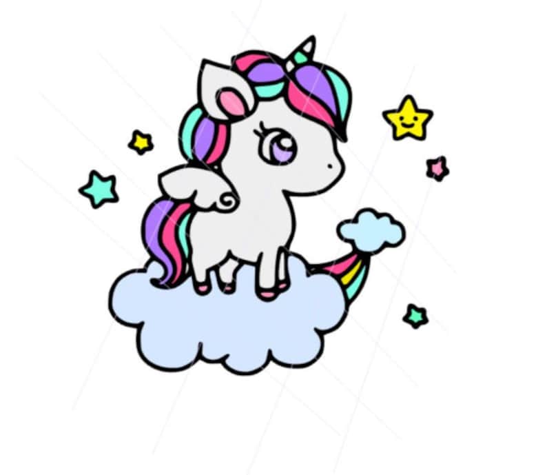 Download Baby Unicorn SVG | Etsy