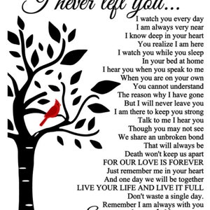 I Never Left You Poem SVG FILE - Etsy
