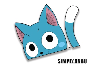 Happy Fairy Tail Peeker Decal