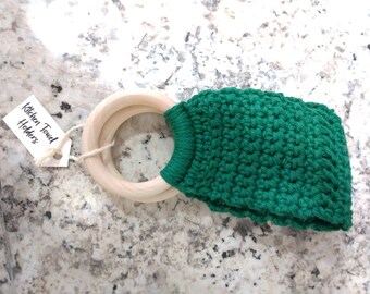 Crocheted Kitchen Towel Holder