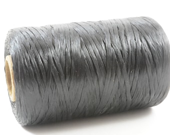 Kulay SCHWARZ 300-Yard-Spule Künstlicher Hirsch Sinew Gewachster Polyfaden für Perlenhandwerk und Nähen (1 Einzelspule, 5-lagig, 8 Unzen)