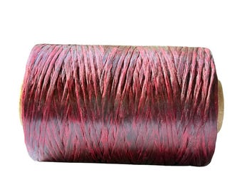 Kulay BURGUNDY 300-Yard Spool Artificial Deer Sinew Waxed Poly Thread for Beading Craft & Sewing (1 Single Spool, 5-Ply, 8 Oz)