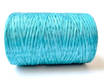 Kulay TURQUOISE 300-Yard Spool Artificial Deer Sinew Waxed Poly Thread for Beading Craft and Sewing (Single Spool, 5-Ply, 8 Ounces)
