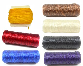 SINEW BOBBIN Sinue wax thread beading craft artificial bead fringe loom weave SINEW BOBBIN Sinue wax thread beading craft artificial bead fringe loom weave