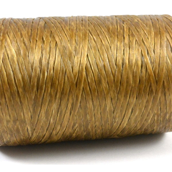 NATURAL 300-Yard Spool Artificial Deer Sinew Waxed Poly Thread for Beading Craft and Sewing (1 Single Spool, 5-Ply, 8 Ounces) FREE SHIPPING