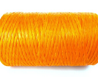 Kulay NEON ORANGE 300-Yard Spool Artificial Deer Sinew Waxed Poly Thread for Beading Craft and Sewing (5-Ply, 8 Ounces)