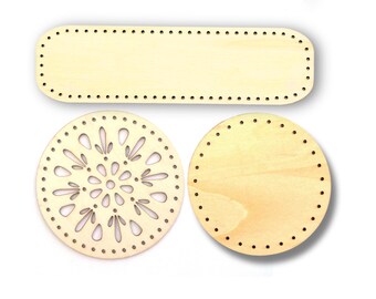 Packung mit 3 Naturholzscheiben 18 × 5 cm & 3,5 Zoll Durchmesser, unbehandelte Holzscheiben mit Löchern für Kiefernnadelkörbe
