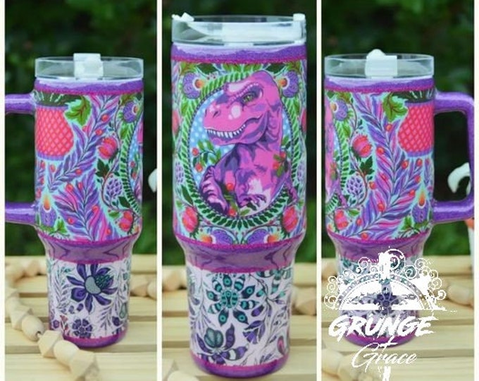 Custom Order Tula Pink Roar Tree Rex 40oz Tumbler