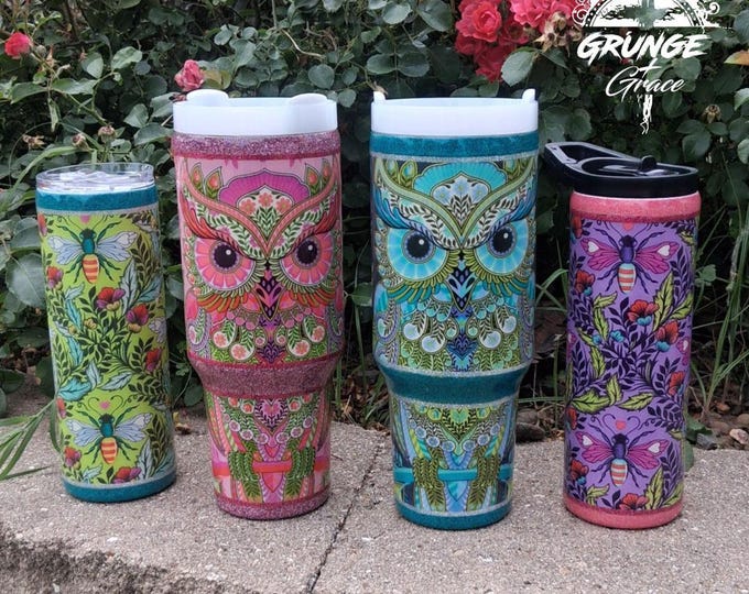 Custom Order Tula Pink Full Moon Forest II Tumbler